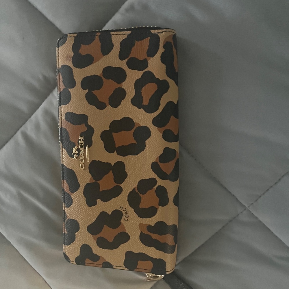 Coach Animal Print zippy wallet